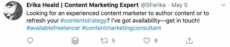 product tweet
