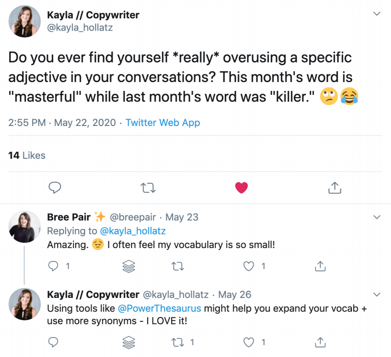 respond to tweet