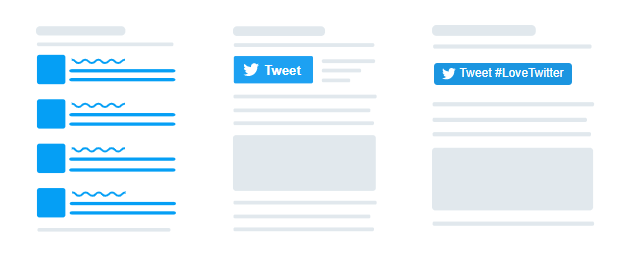 embed twitter buttons on website