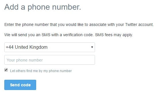 screenshot of locked account
