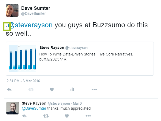screenshot of dot mention