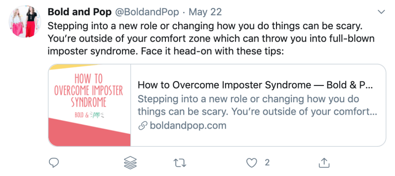 blog content tweet