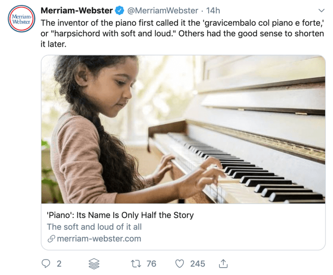 MerriamWebster tweet