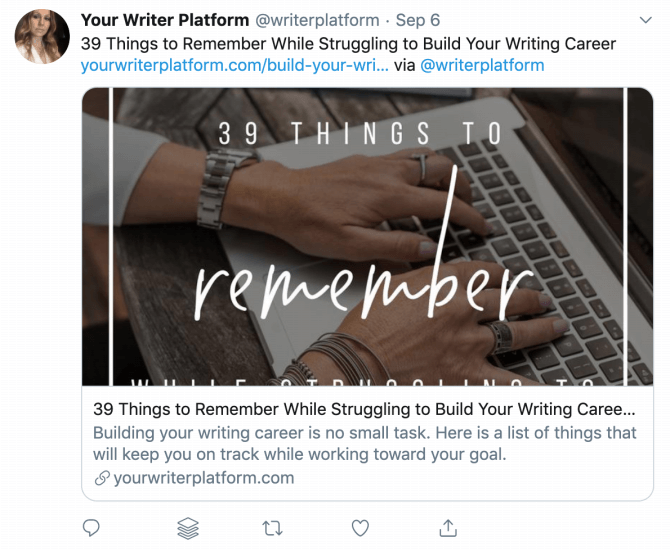 writerplatform tweet